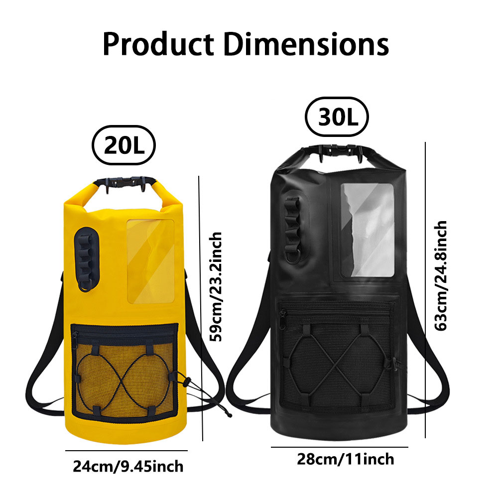    กระเป๋าแห้งกันน้ำแบบม้วนปิ - Dry Bag Roll Top บทวิจารณ์และราคา