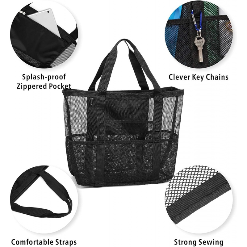 กระเป๋าตาข่ายชายหาดขนาดใหญ่พร้ - Dry Bag Roll Top บทวิจารณ์และราคา
