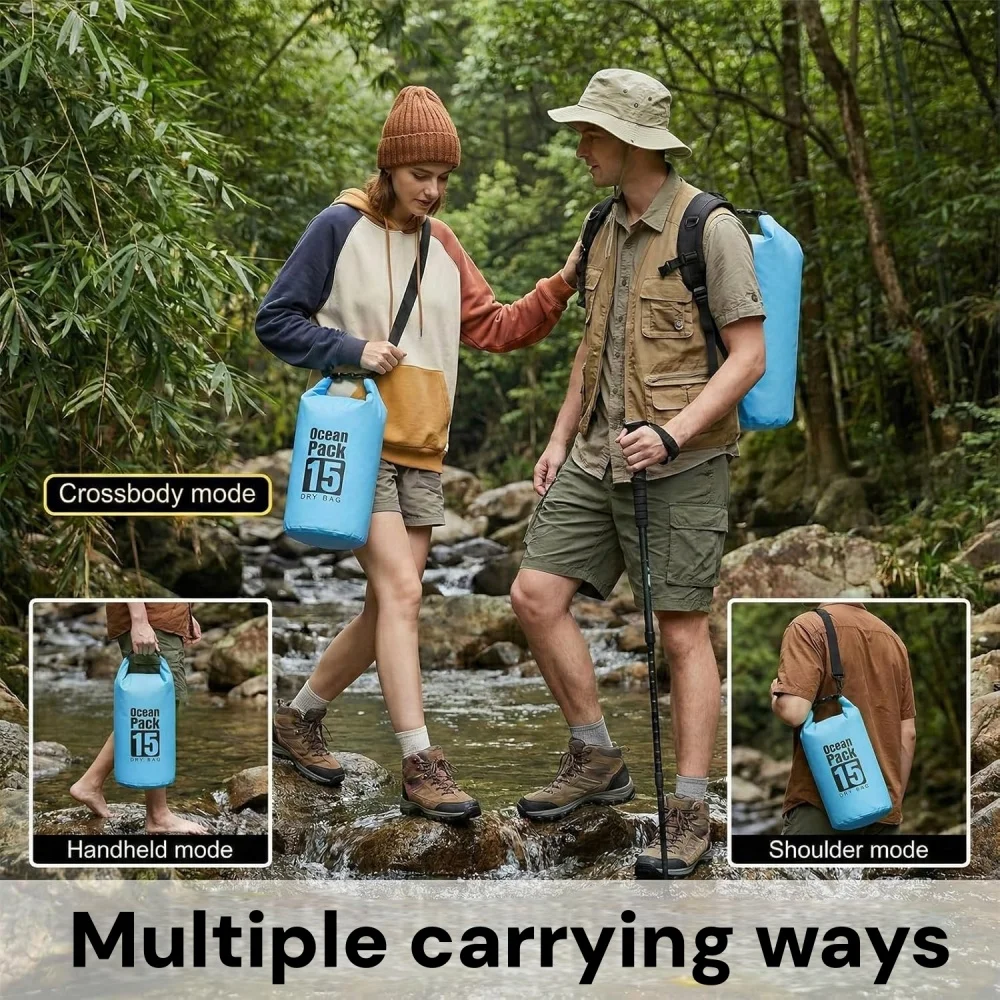 กระเป๋าแห้งกันน้ำ 500D แบบลอยน - Dry Bag Roll Top บทวิจารณ์และราคา